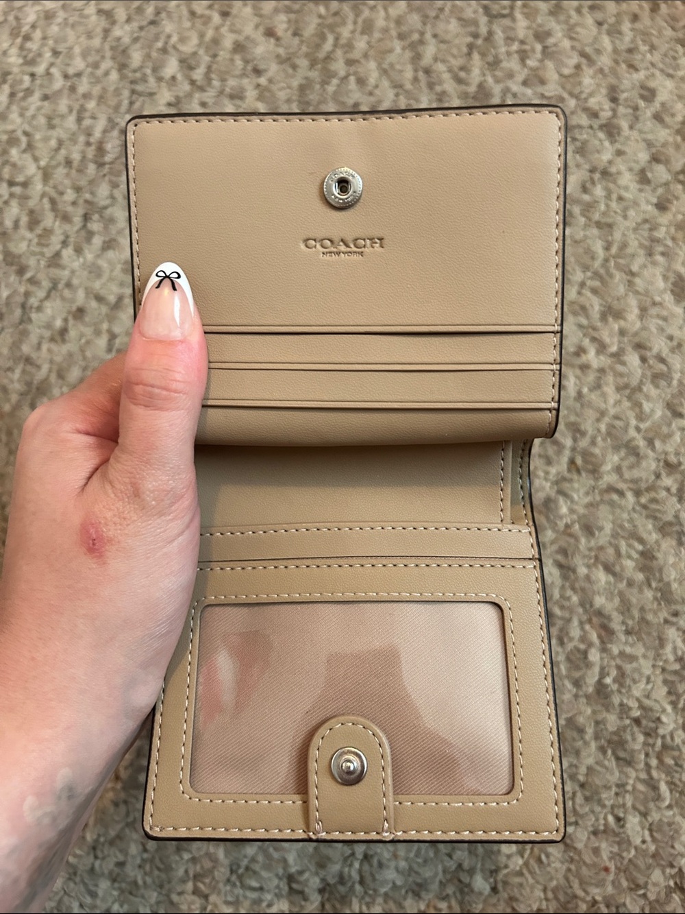 Coach Purple Checkerboard Wallet - Picture 5 of 7